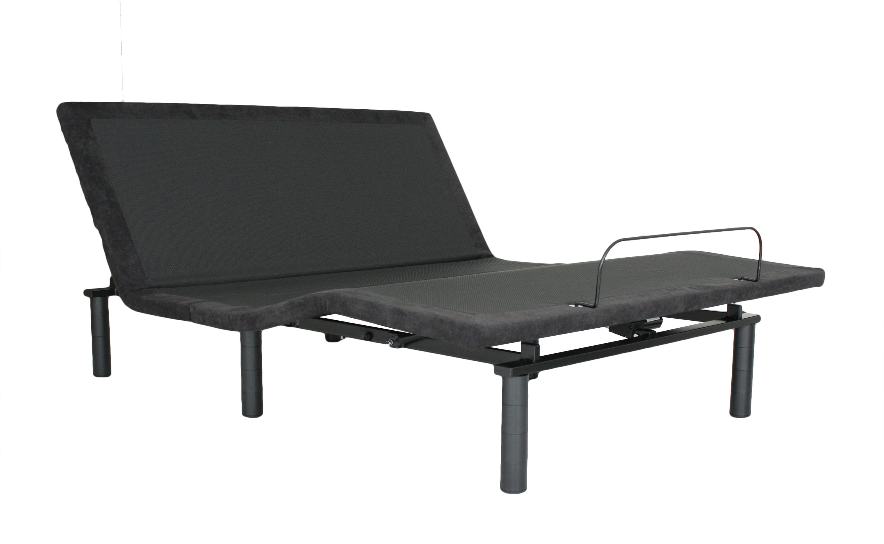 HOT DEAL Adjustable Bed Base Electric Bed Frame with Remote Control Folding Design -