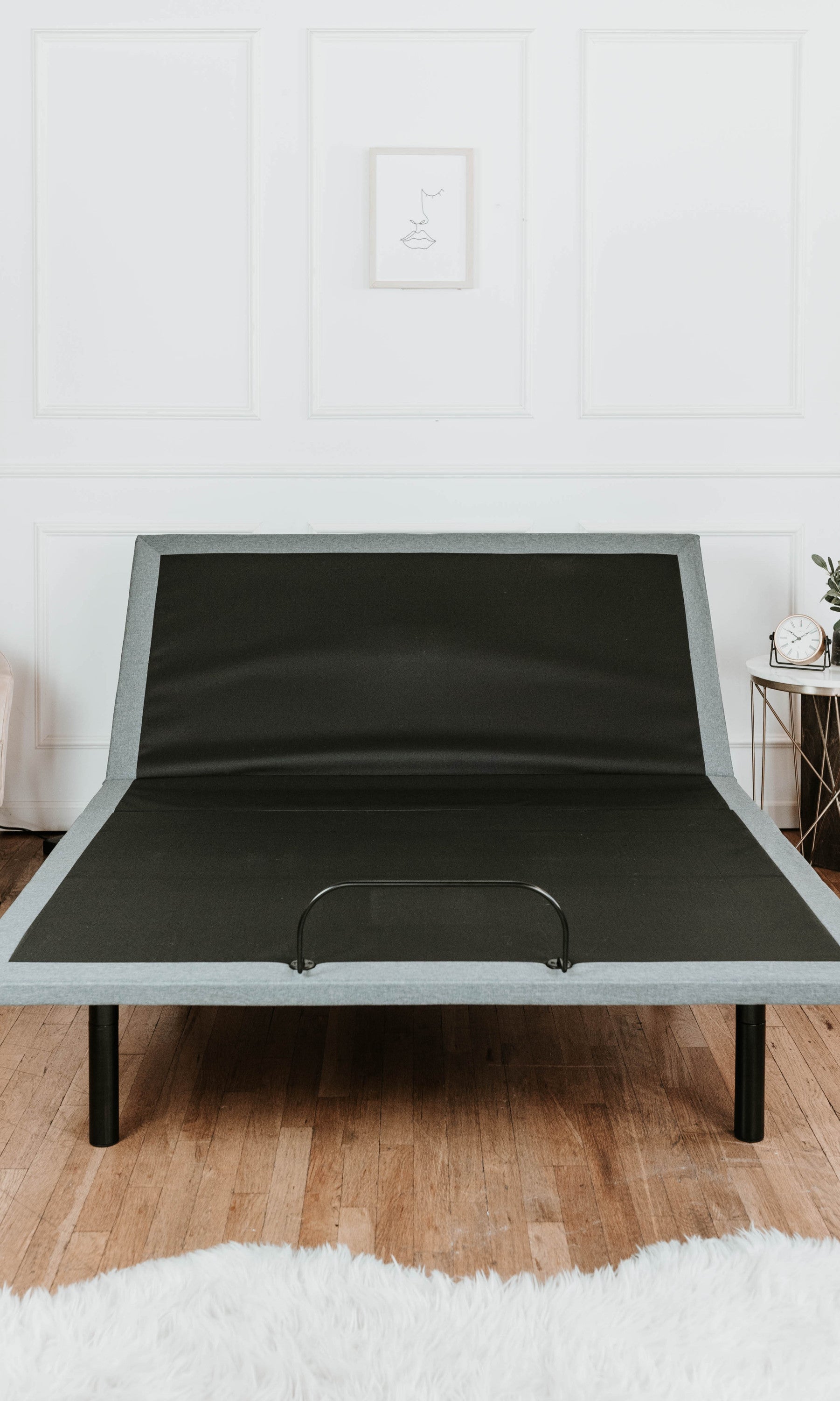 OS5 Black and Grey Adjustable Bed Base With Head and Foot Position Adjustments