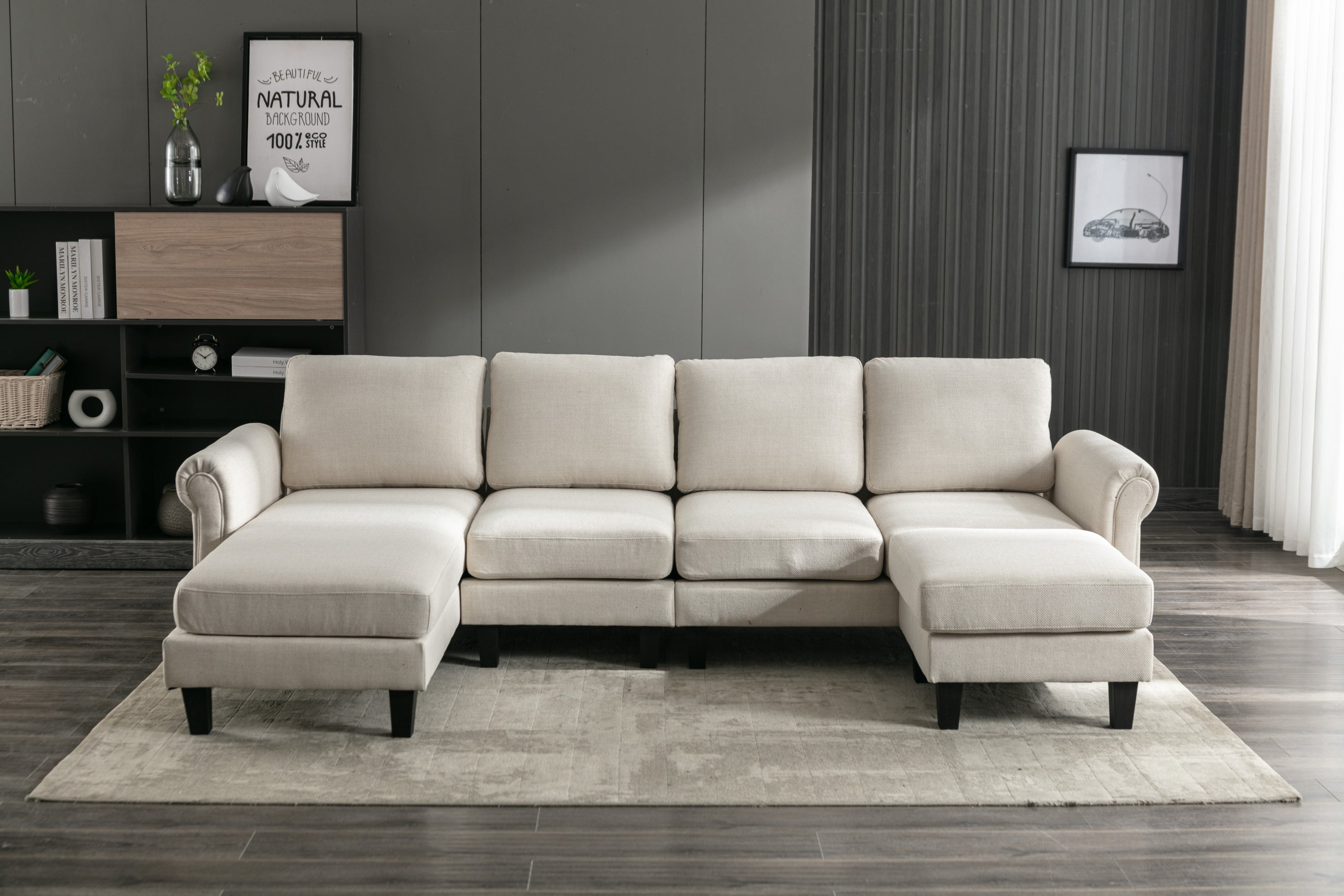 COOLMORE Accent sofa /Living room sofa sectional  sofa