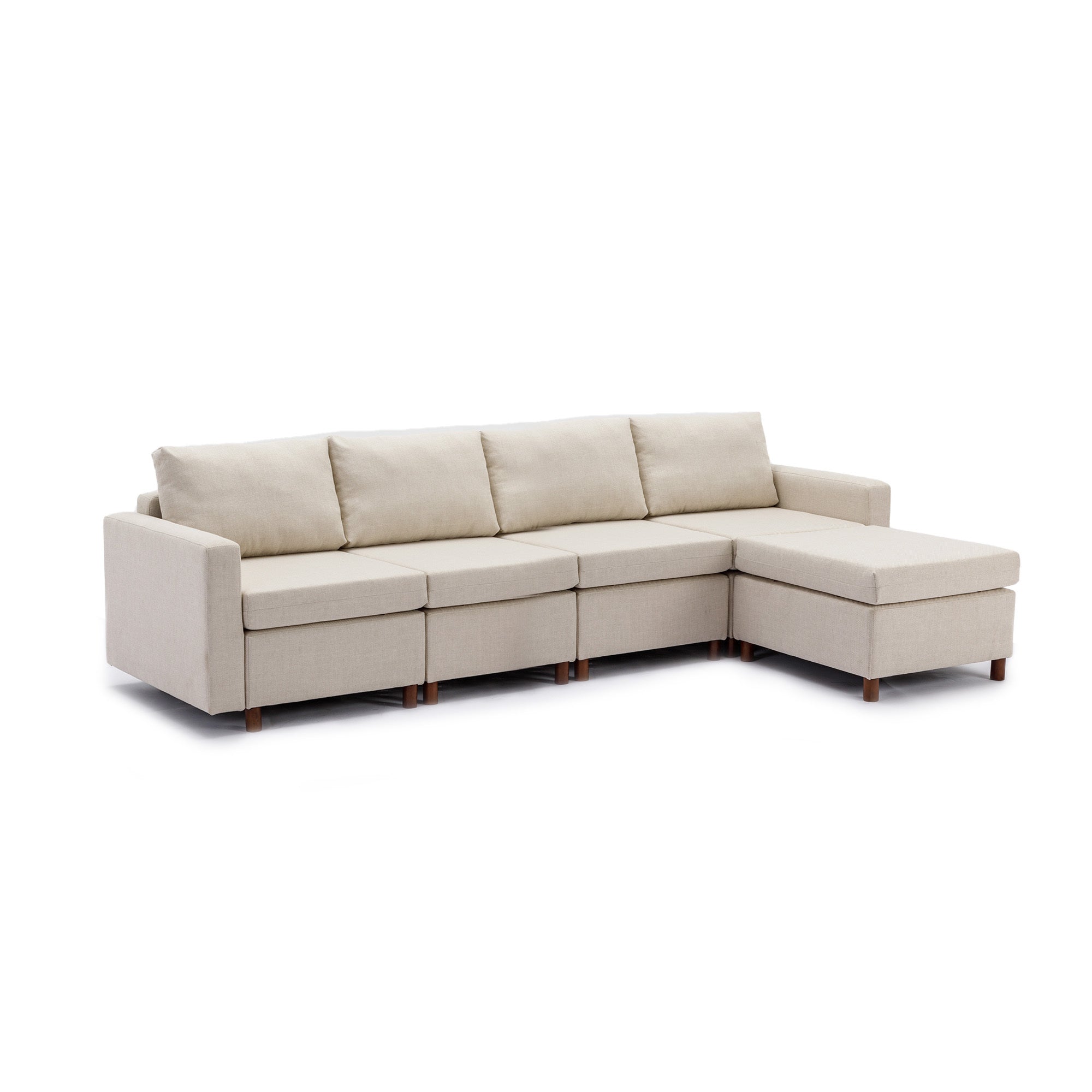 4 Seat Module Sectional Sofa Couch