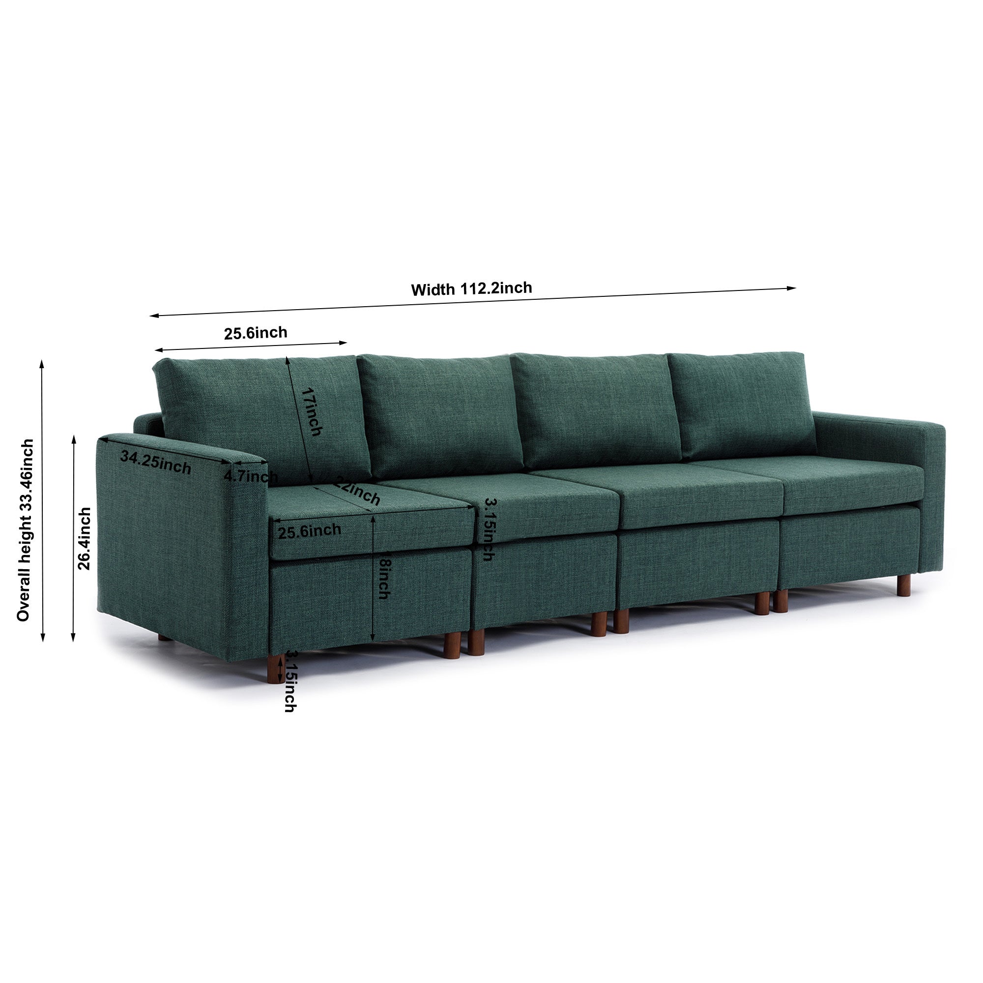 4 Seat Sectional Sofa