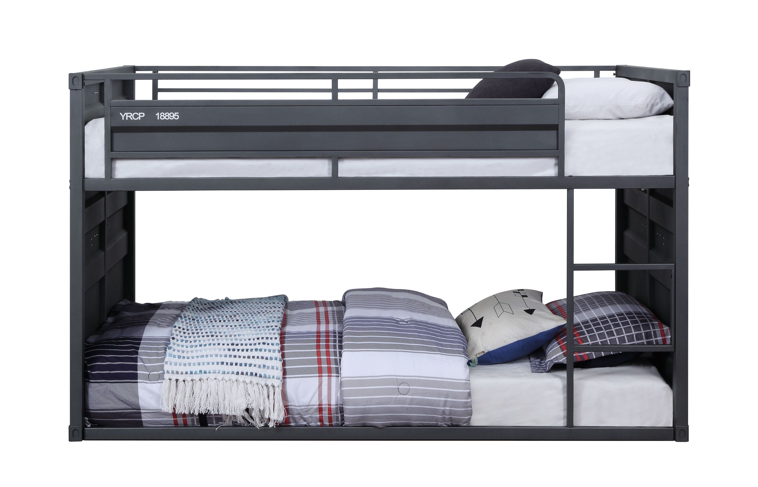 ACME Cargo Twin/Twin Bunk Bed, Gunmetal Finish  37815