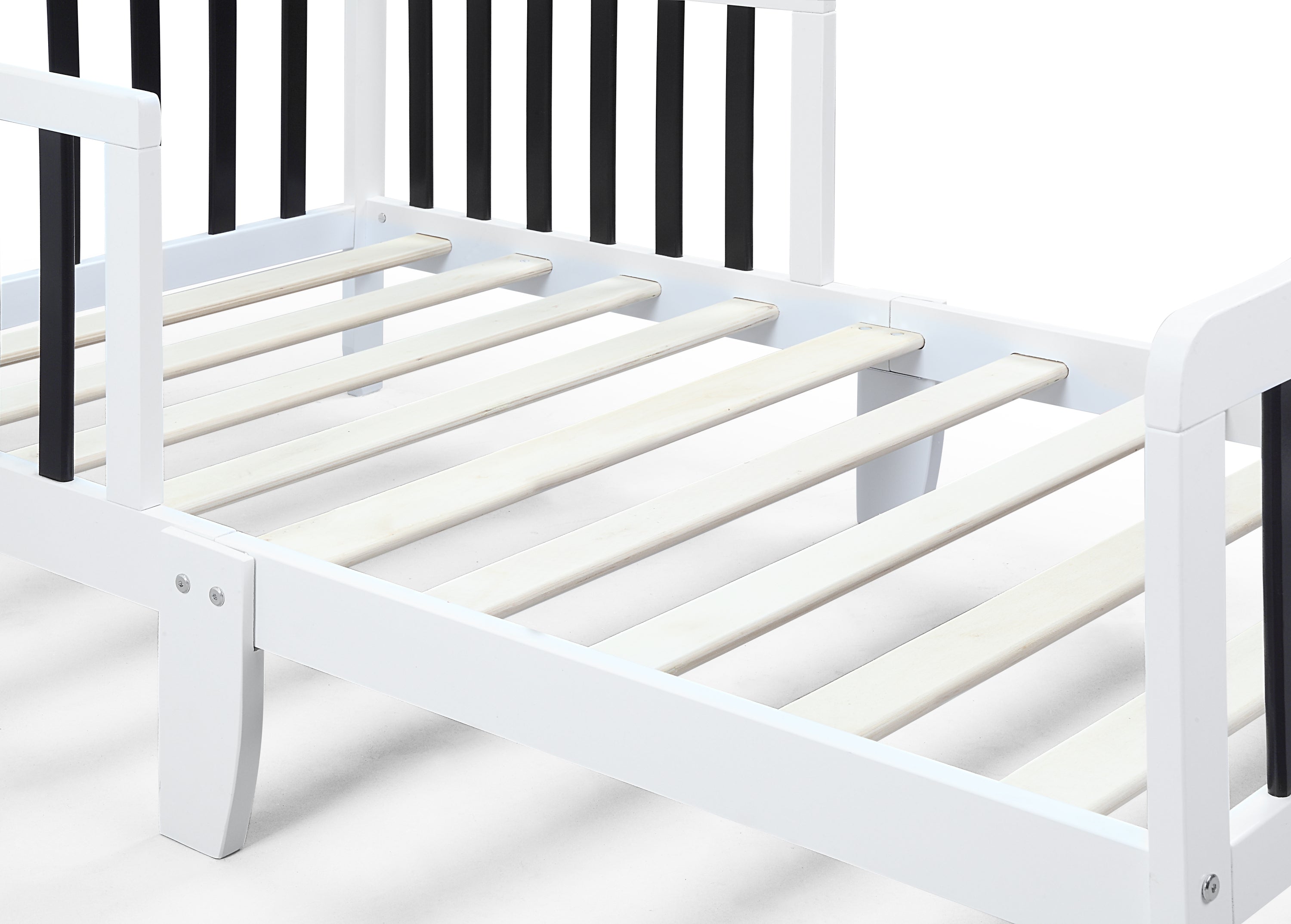 Twain Toddler Bed White/Black