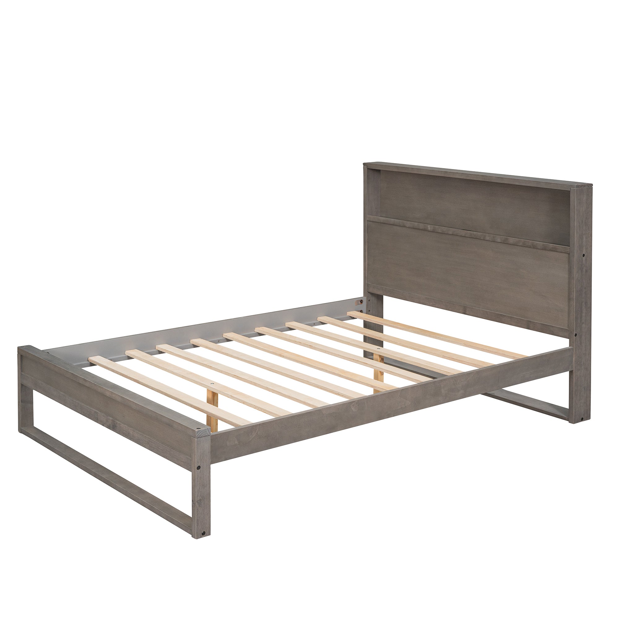 Gray Antique Bed