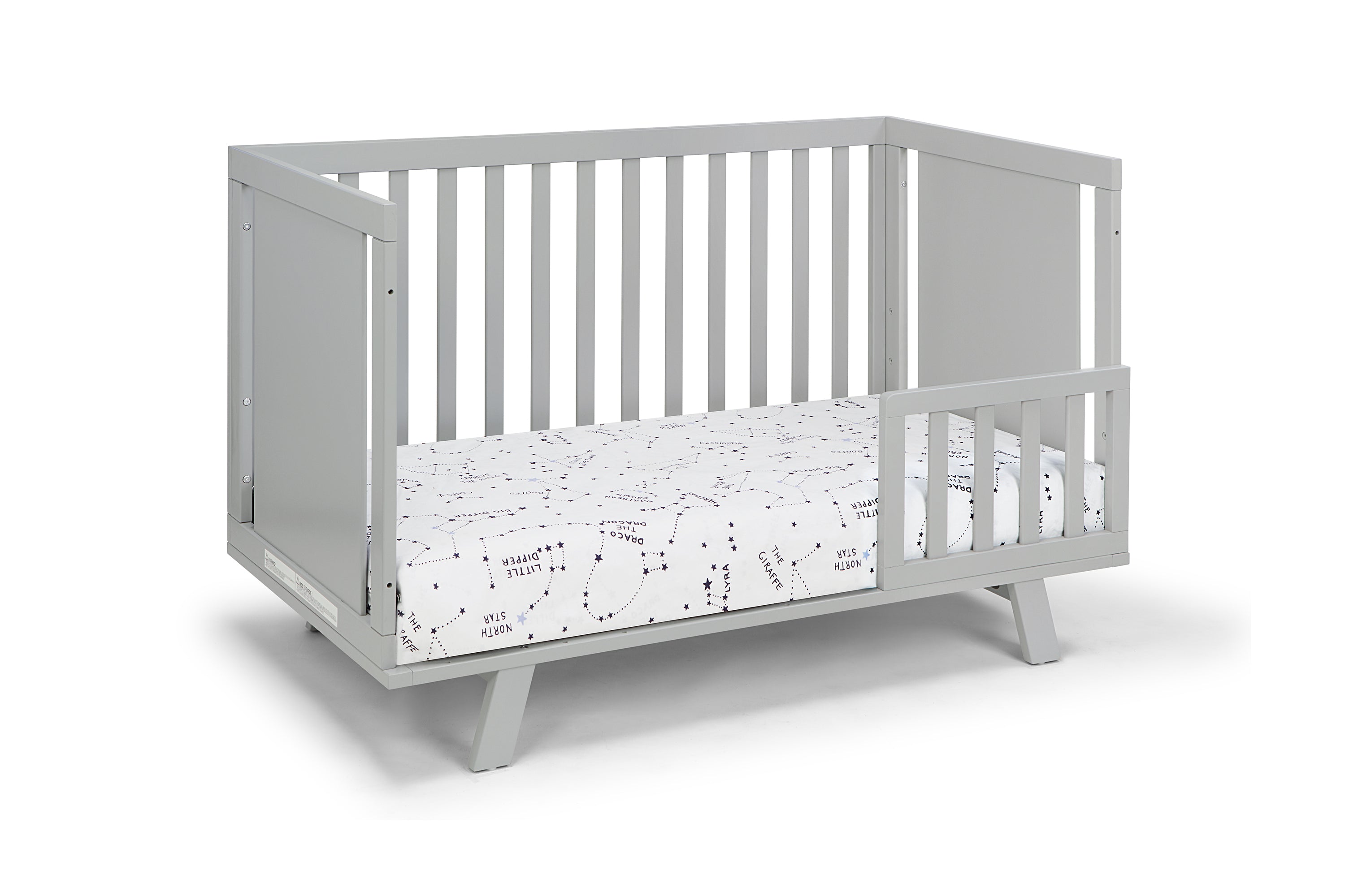 Livia 3-in-1 Convertible Island Crib Gray/Gray