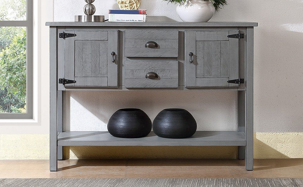 Gray Console Table