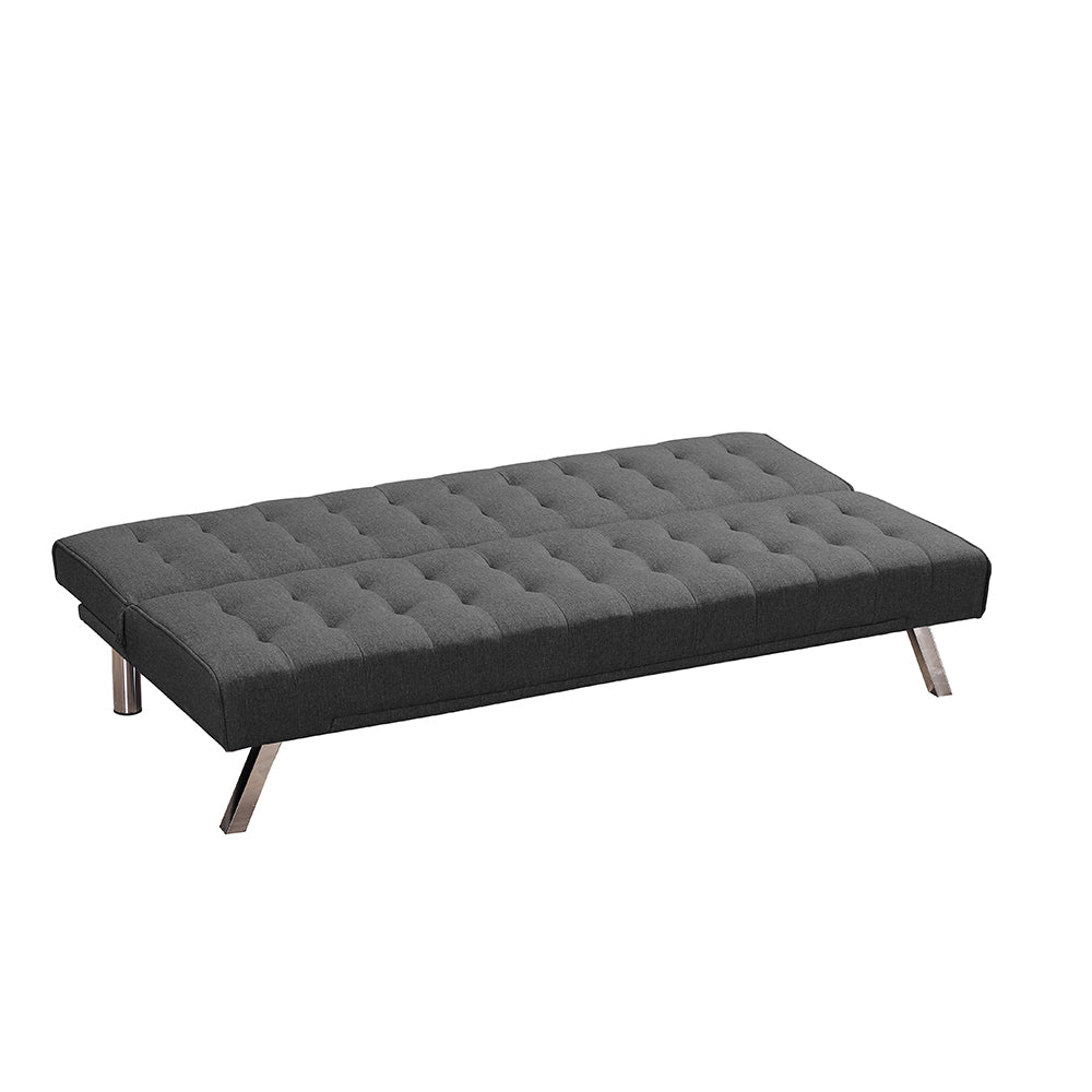 Futon Sofa Bed, Upholstered Convertible Folding Sleeper Recliner for Living Room