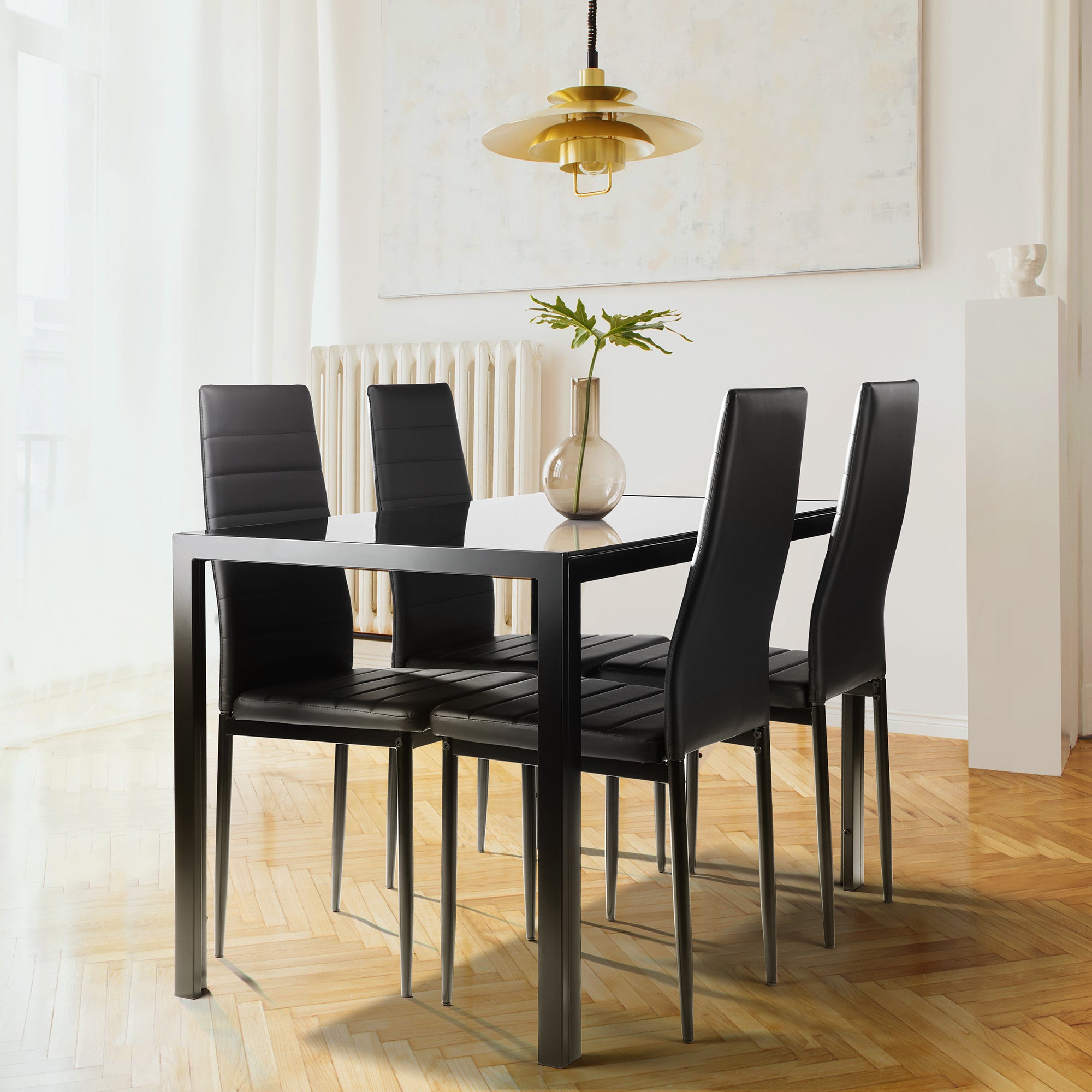 Black Dining Table Set