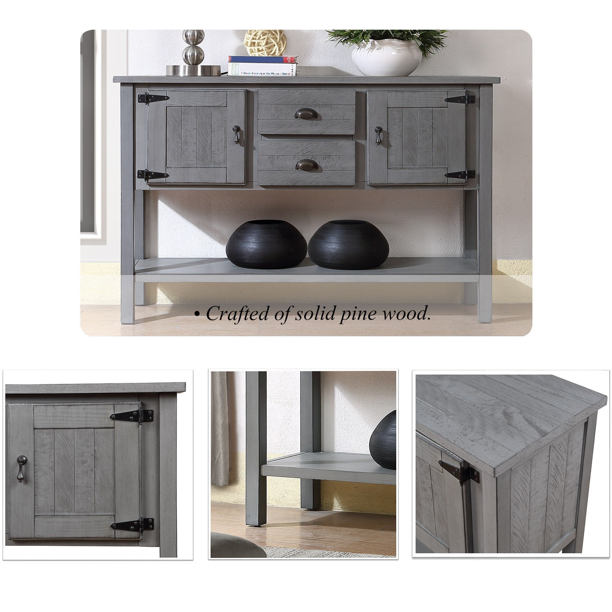 Gray Console Table