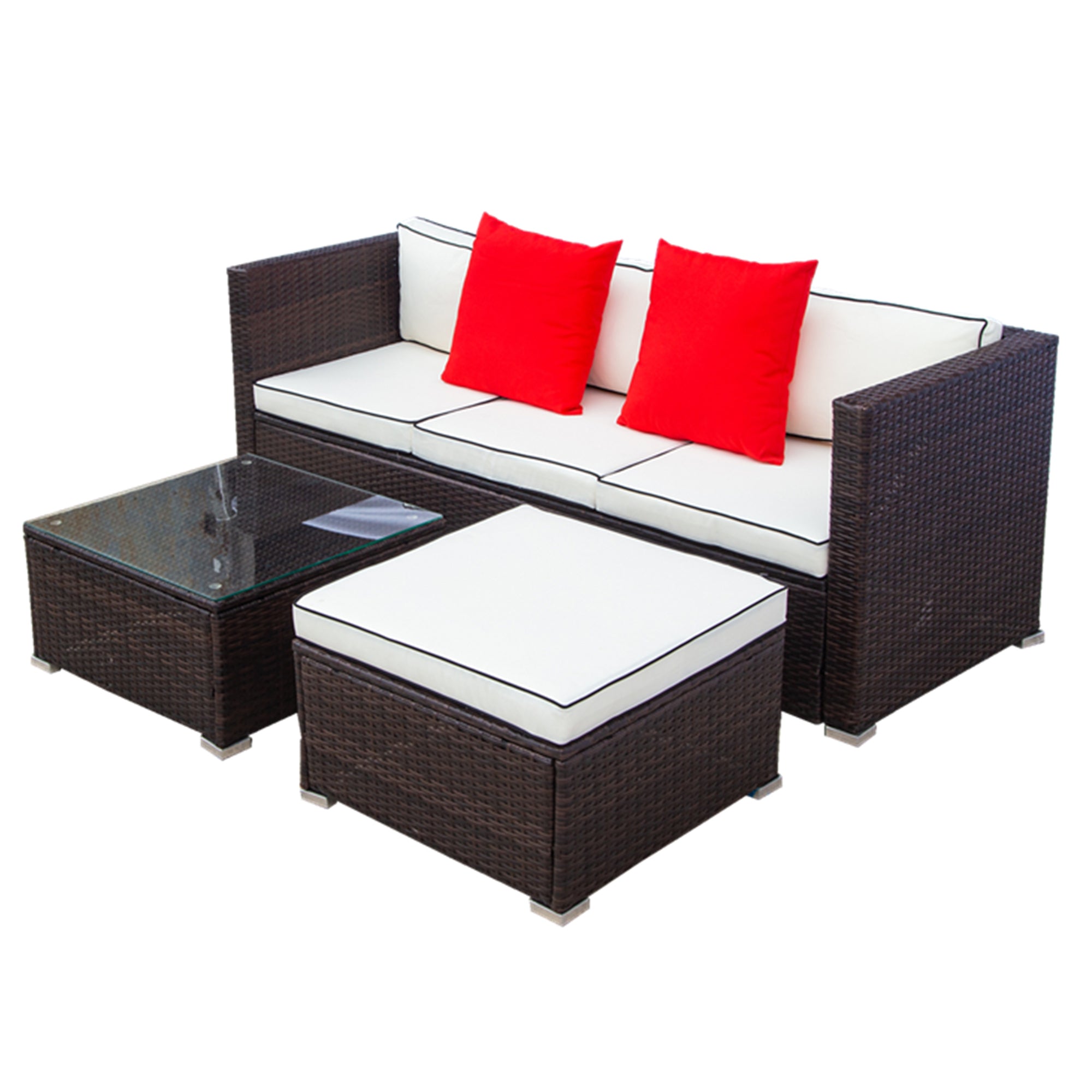 3 Piece Patio Sectional 
