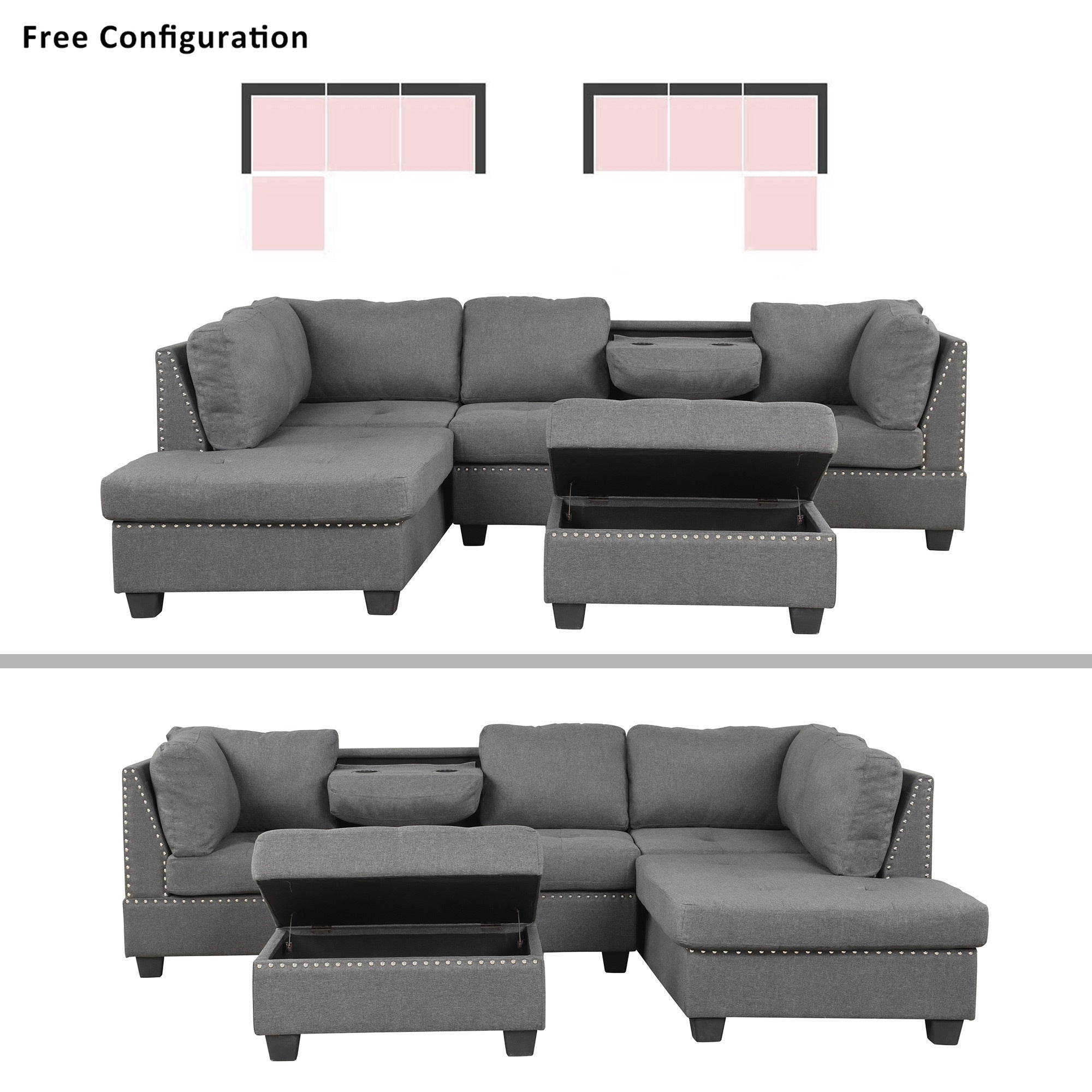 Reversible Sectional Sofa 