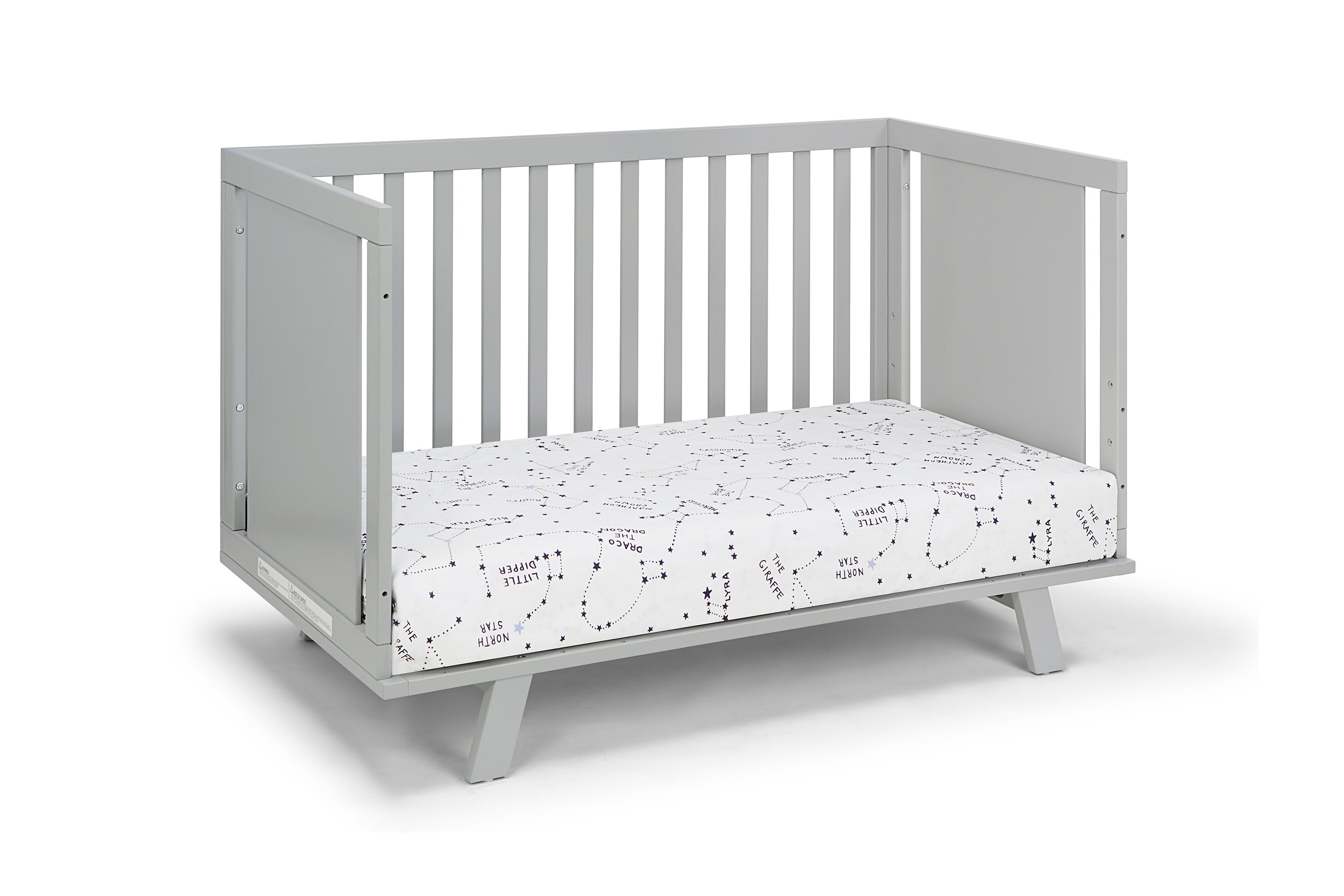 Livia 3-in-1 Convertible Island Crib Gray/Gray