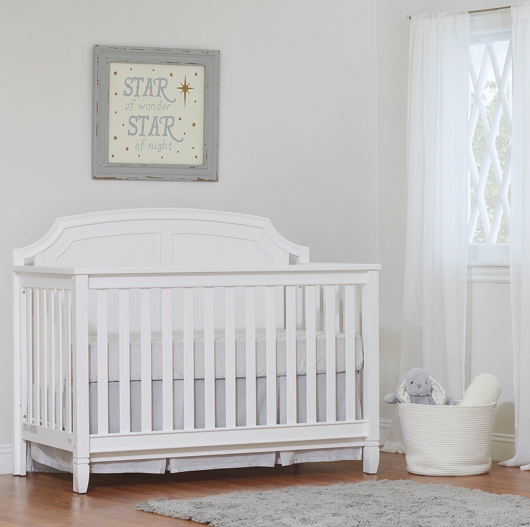 Alice 4-in-1 Convertible Crib White