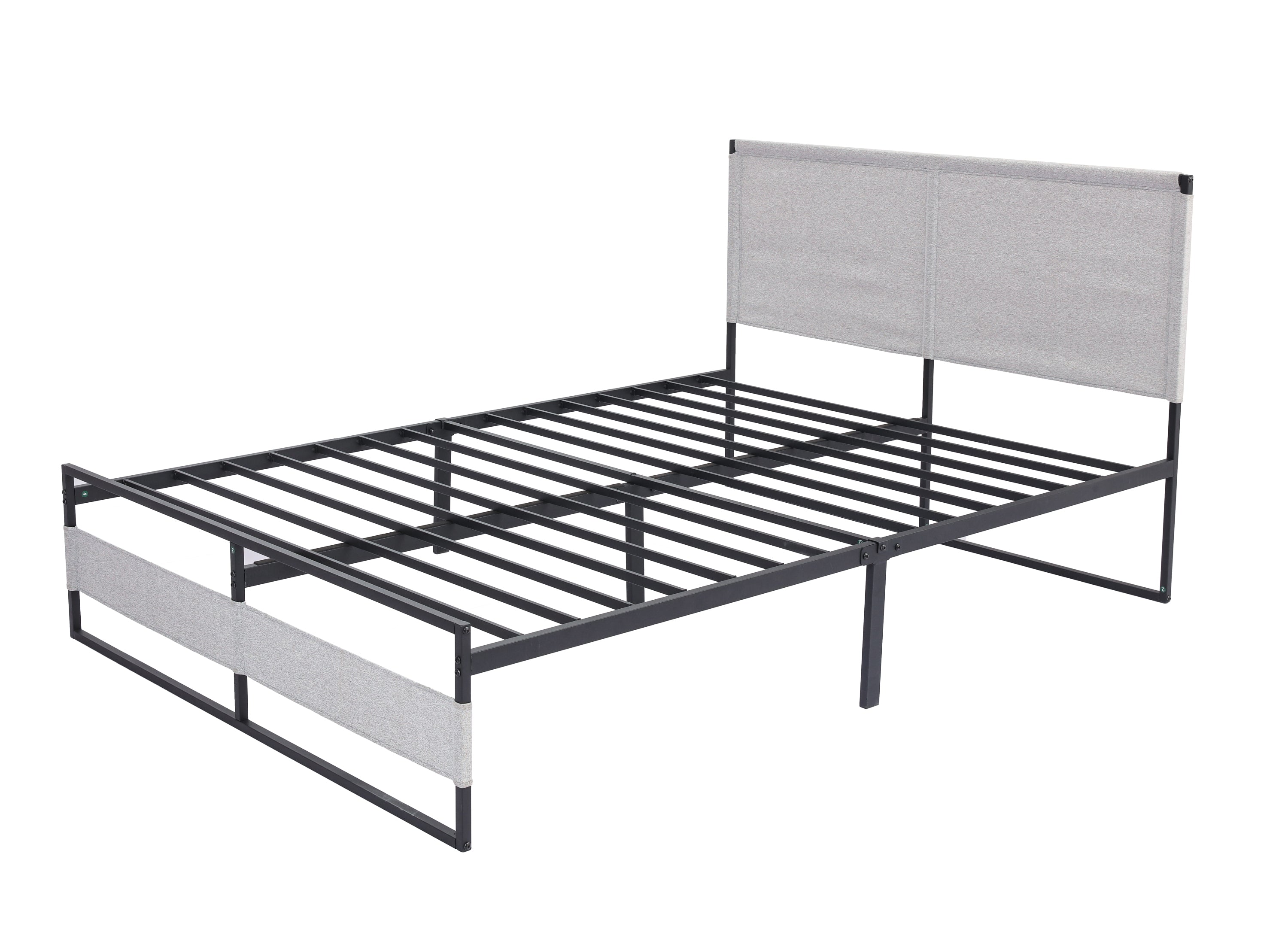 V4 Metal Bed Frame 14 Inch Queen Size with Headboard and Footboard, Mattress Platform with 12 Inch Storage Space