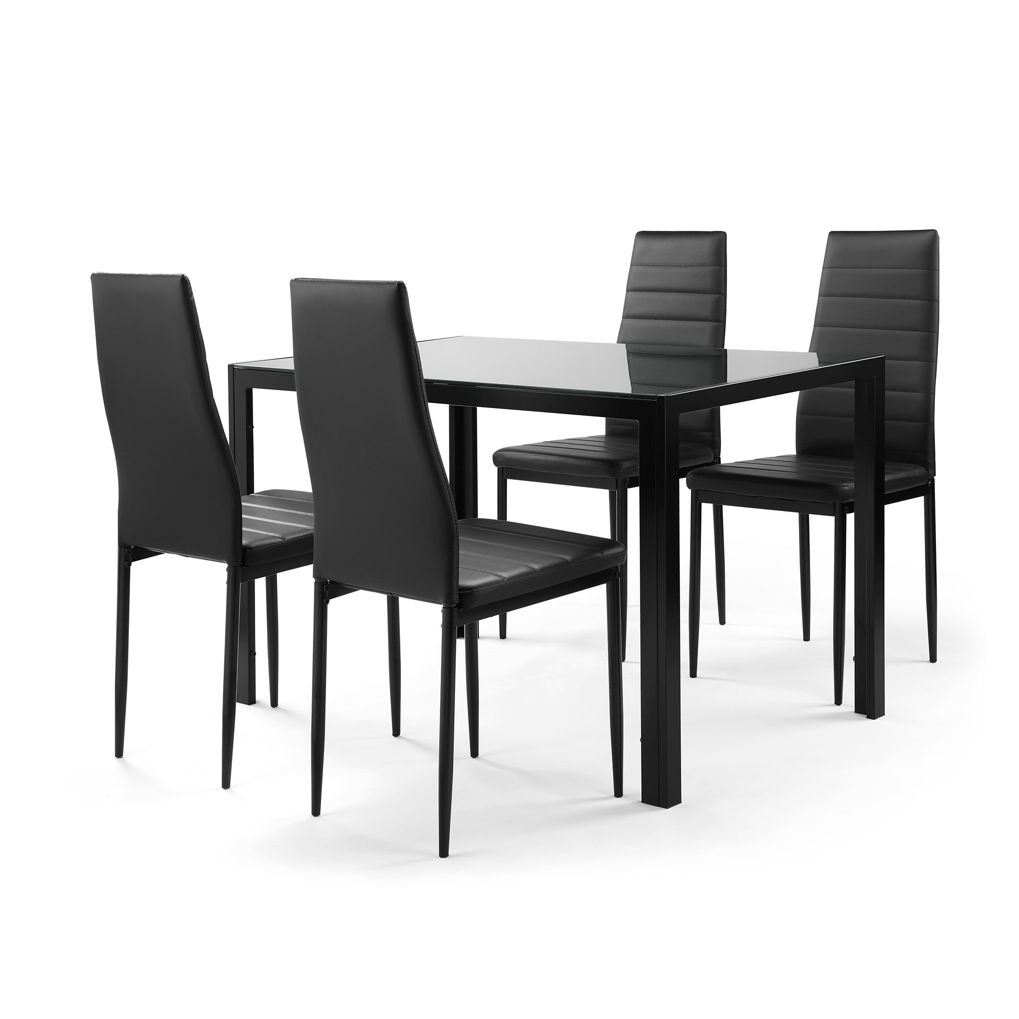 Black Dining Table Set