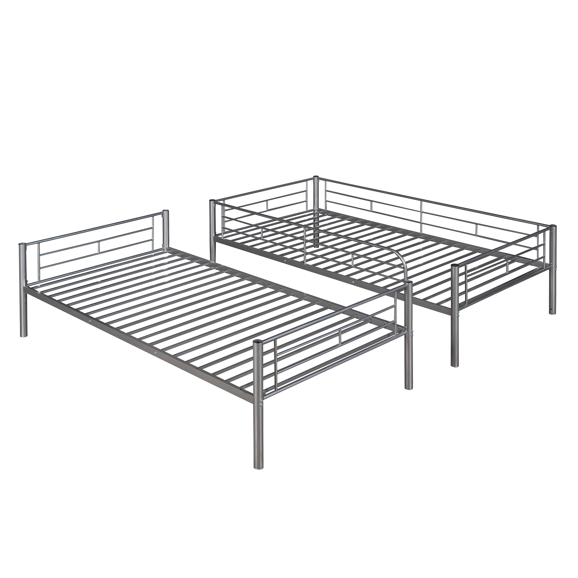 Twin Over Twin Metal Bunk Bed (Silver) ( old sku: MF189201NAA )