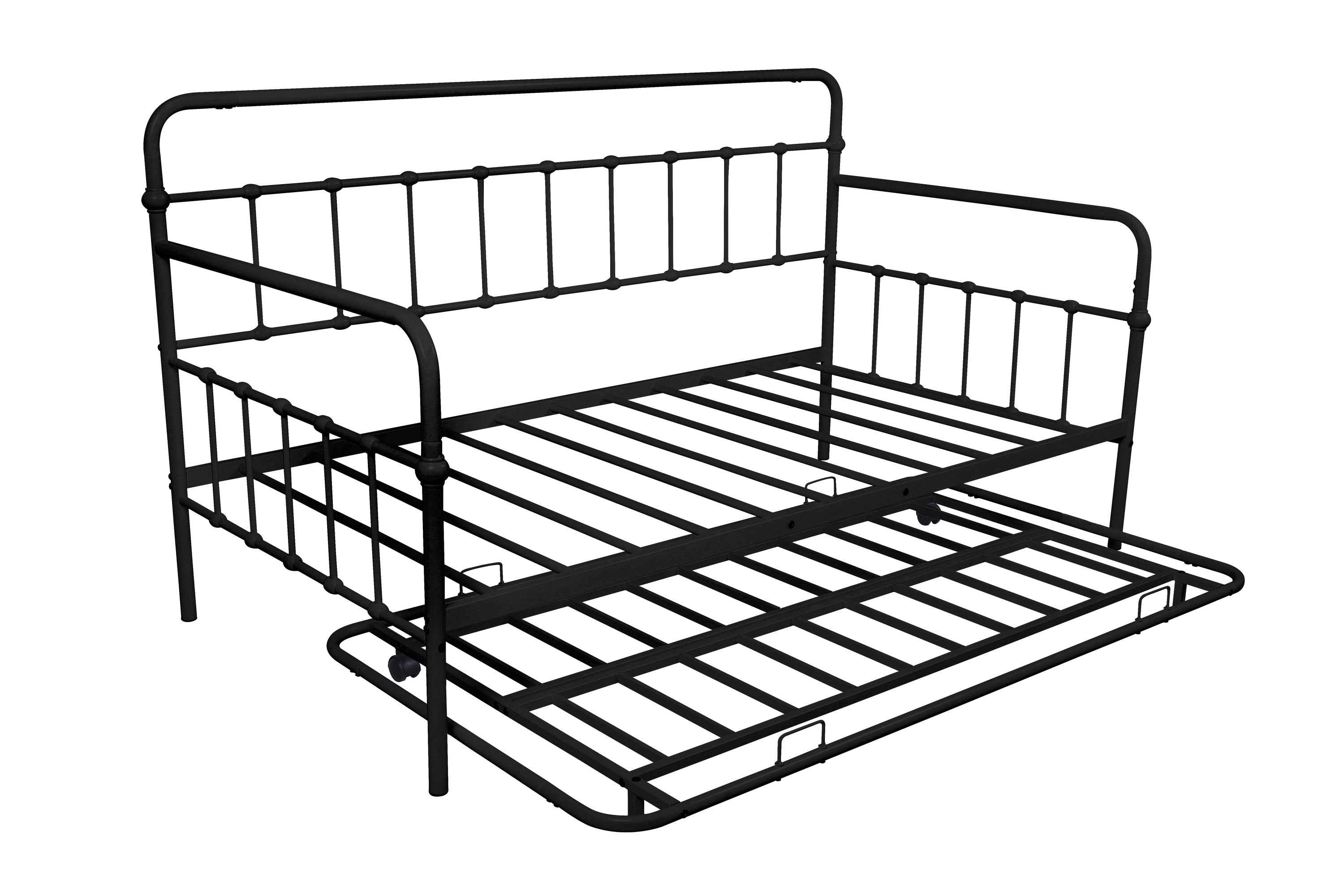 Metal Frame Daybed with trundle