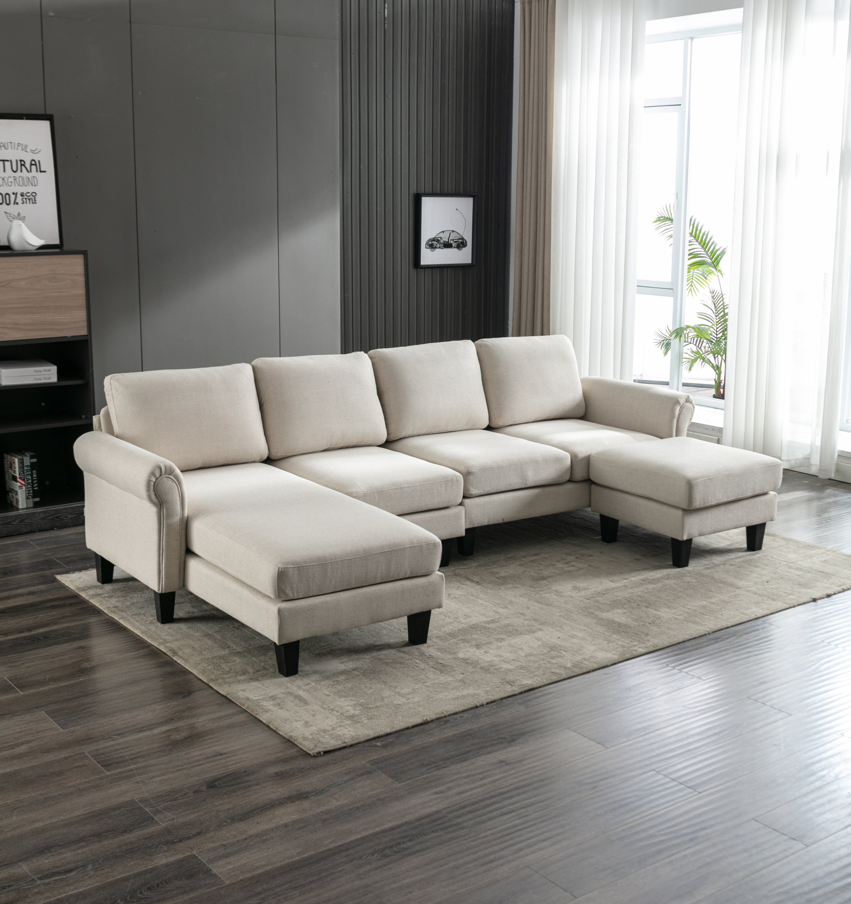 COOLMORE Accent sofa /Living room sofa sectional  sofa