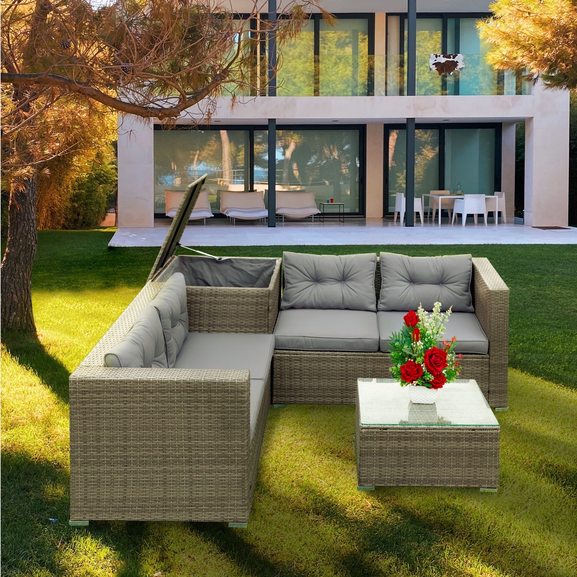 4 Piece Patio Sectional 