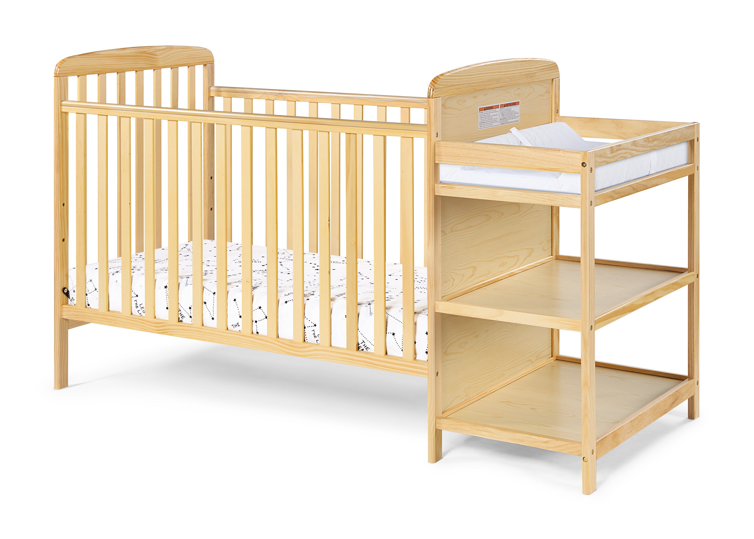 Ramsey Crib and Changer Combo Natural