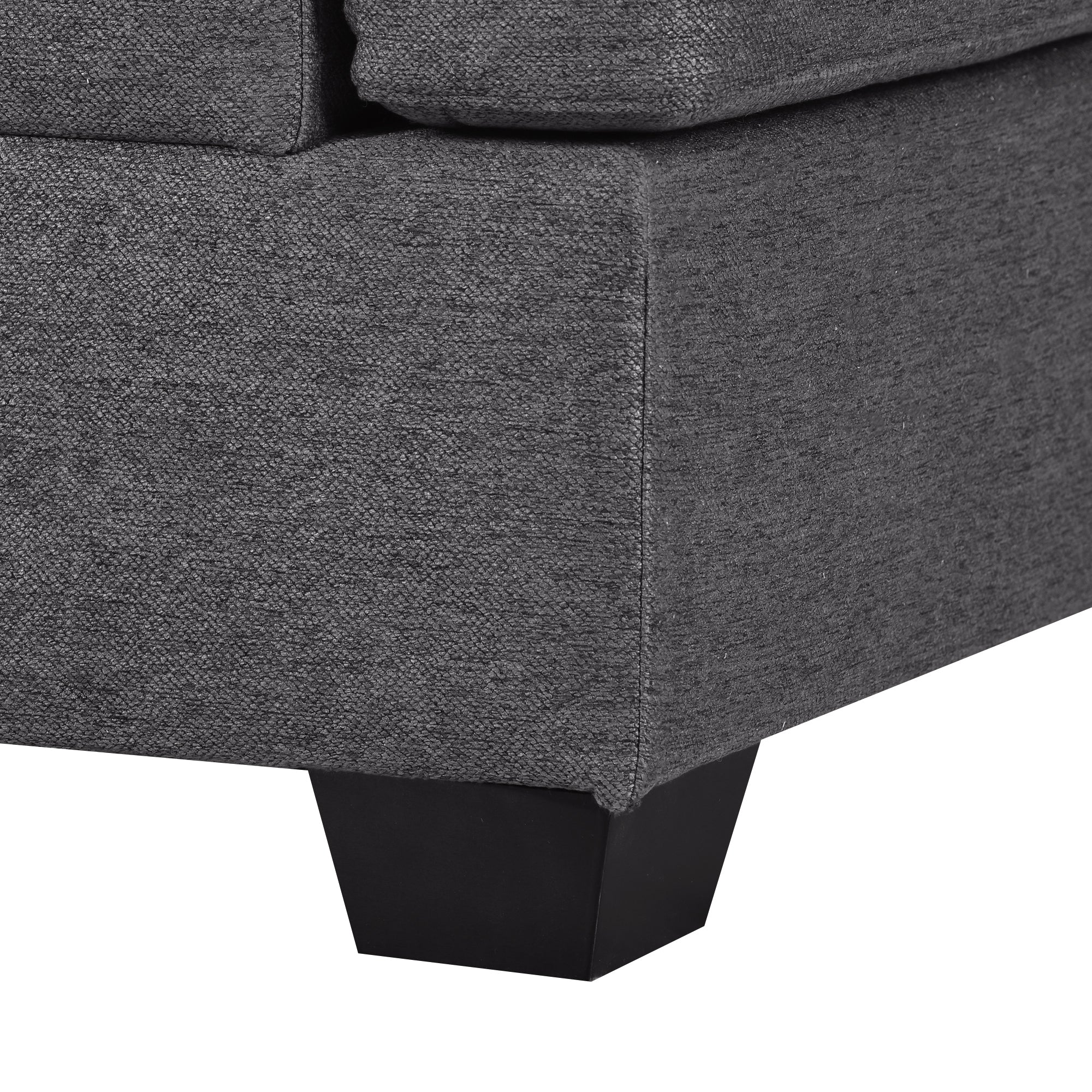 Ustyle Modern Large Upholstered  U-Shape Sectional Sofa, Extra Wide Chaise Lounge Couch,  Grey