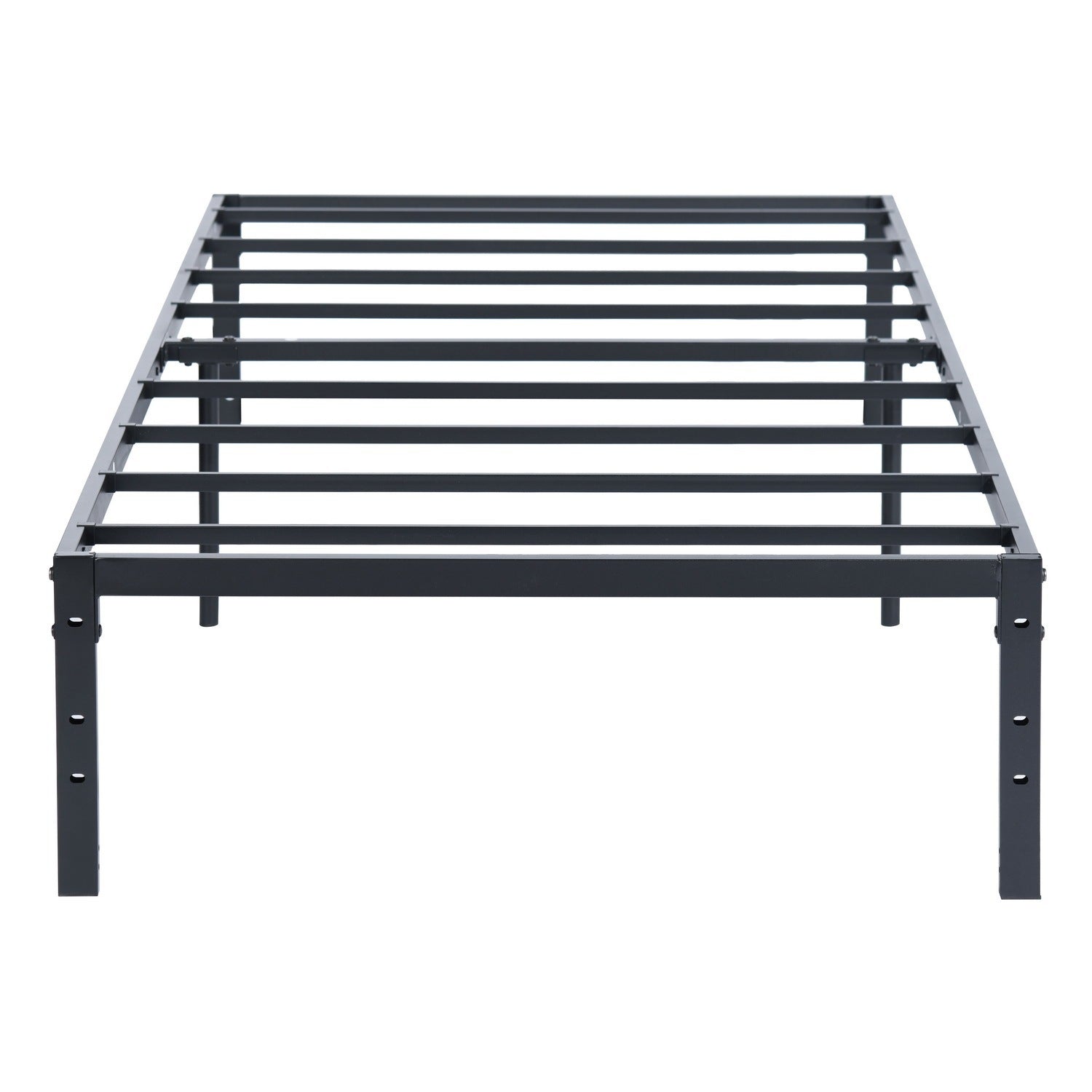 Metal Bed Frame Twin Size Single Platform Mattress Base,Metal Tube(twinsize, black) No Box Spring Needed