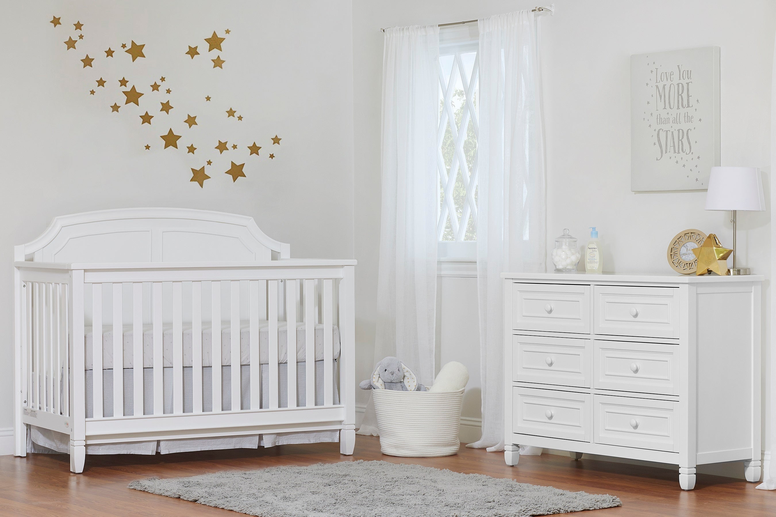 Alice 4-in-1 Convertible Crib White